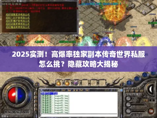 2025实测！高爆率独家副本传奇世界私服怎么挑？隐藏攻略大揭秘