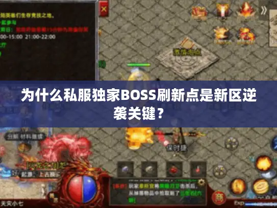 为什么私服独家BOSS刷新点是新区逆袭关键？
