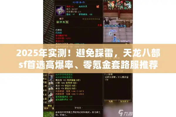 2025年实测！避免踩雷，天龙八部sf首选高爆率、零氪金套路服推荐