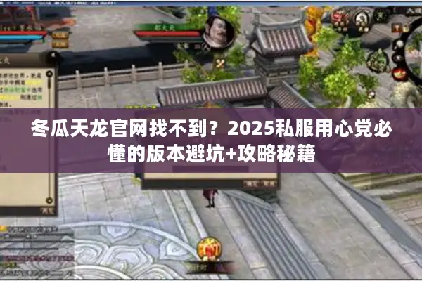 冬瓜天龙官网找不到？2025私服用心党必懂的版本避坑+攻略秘籍