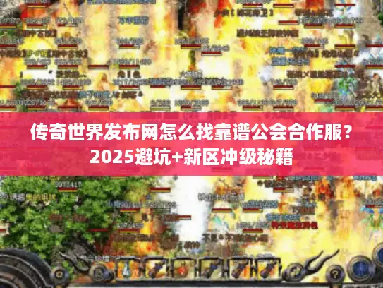 传奇世界发布网怎么找靠谱公会合作服？2025避坑+新区冲级秘籍