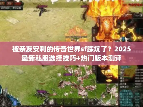 被亲友安利的传奇世界sf踩坑了？2025最新私服选择技巧+热门版本测评