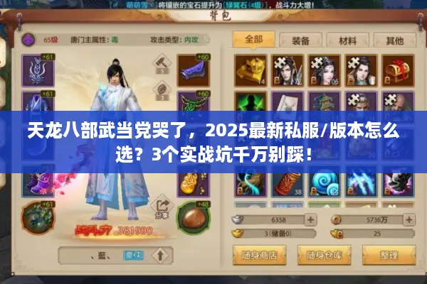 天龙八部武当党哭了,2025最新私服/版本怎么选?3个实战坑千万别踩! 天龙八部武当党哭了,2025最新私服/版本怎么选?3个实战坑千万别踩!