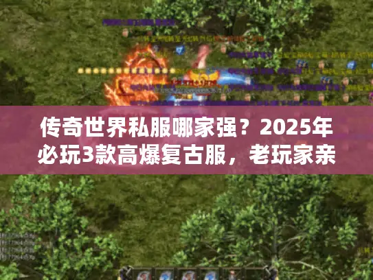 传奇世界私服哪家强?2025年必玩3款高爆复古服,老玩家亲测不坑 传奇世界私服哪家强?2025年必玩3款高爆复古服,老玩家亲测不坑