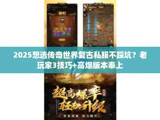 2025想选传奇世界复古私服不踩坑?老玩家3技巧+高爆版本奉上 2025想选传奇世界复古私服不踩坑?老玩家3技巧+高爆版本奉上