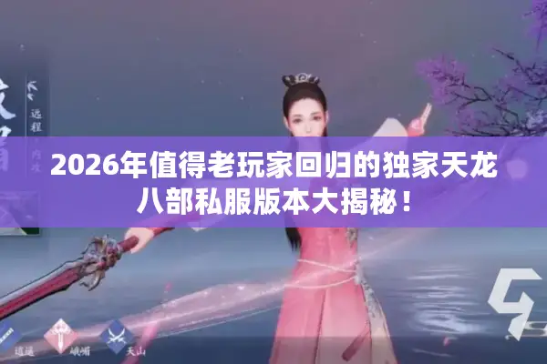 2026年值得老玩家回归的独家天龙八部私服版本大揭秘！