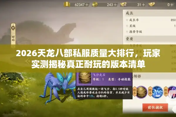 2026天龙八部私服质量大排行，玩家实测揭秘真正耐玩的版本清单