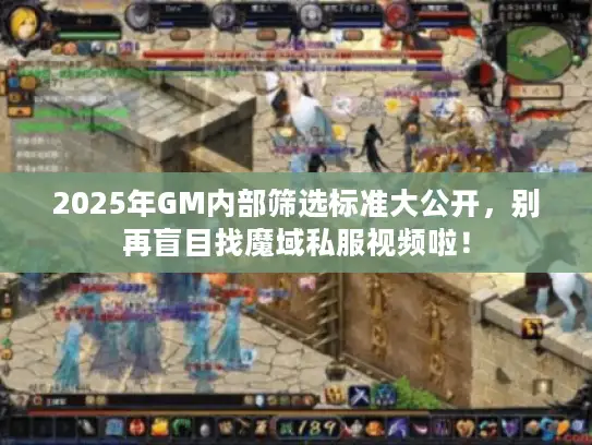 2025年GM内部筛选标准大公开，别再盲目找魔域私服视频啦！