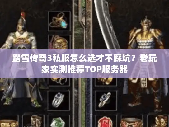 踏雪传奇3私服怎么选才不踩坑？老玩家实测推荐TOP服务器