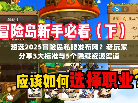 想选2025冒险岛私服发布网?老玩家分享3大标准与5个隐藏资源渠道 想选2025冒险岛私服发布网?老玩家分享3大标准与5个隐藏资源渠道