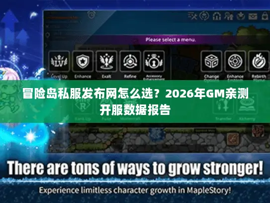 冒险岛私服发布网怎么选?2026年GM亲测开服数据报告 冒险岛私服发布网怎么选?2026年GM亲测开服数据报告