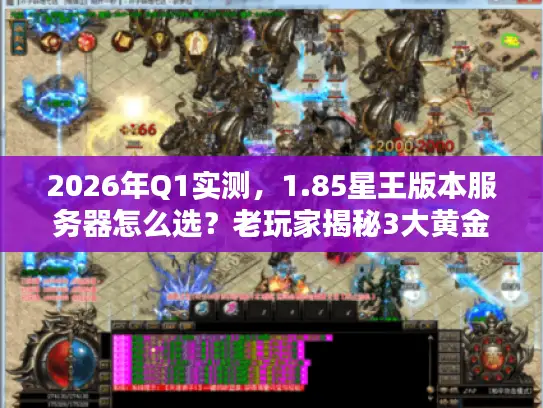 2026年Q1实测，1.85星王版本服务器怎么选？老玩家揭秘3大黄金法则