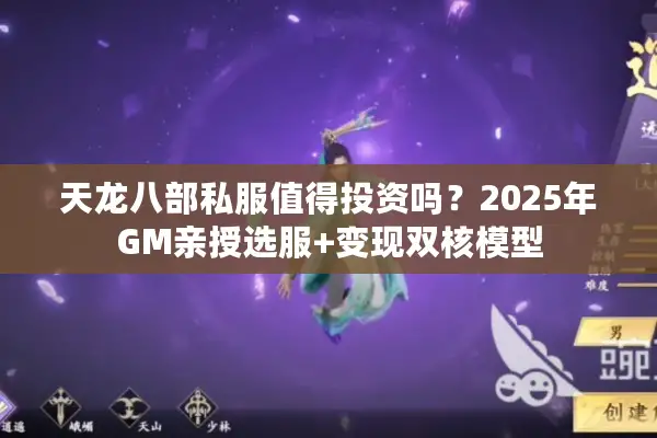 天龙八部私服值得投资吗？2025年GM亲授选服+变现双核模型