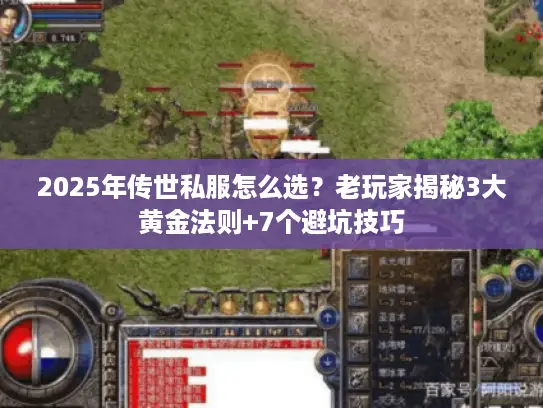 2025年传世私服怎么选？老玩家揭秘3大黄金法则+7个避坑技巧