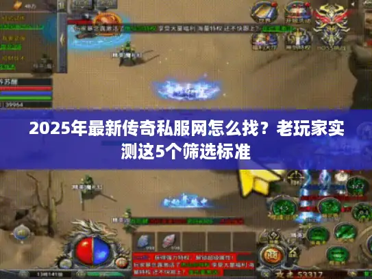 2025年最新传奇私服网怎么找？老玩家实测这5个筛选标准