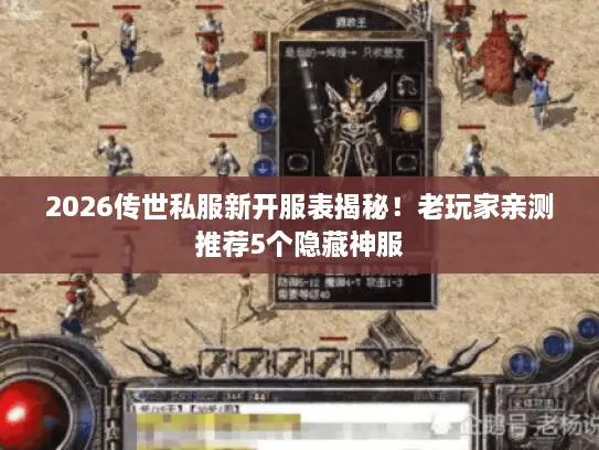 2026传世私服新开服表揭秘！老玩家亲测推荐5个隐藏神服