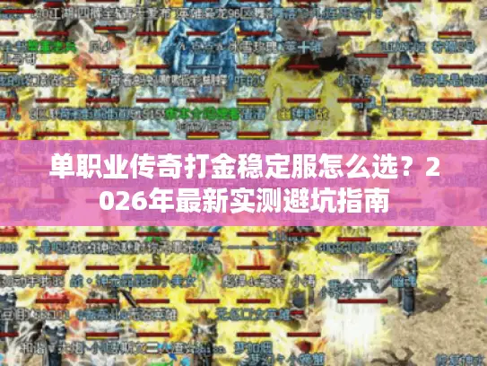 单职业传奇打金稳定服怎么选？2026年最新实测避坑指南