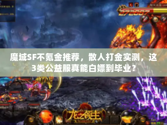 魔域SF不氪金推荐，散人打金实测，这3类公益服真能白嫖到毕业？