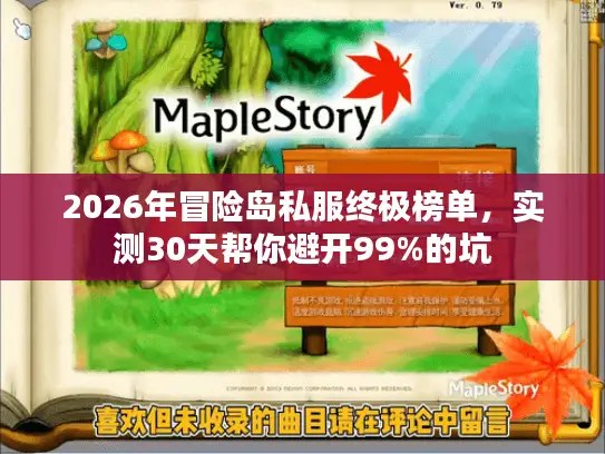 2026年冒险岛私服终极榜单，实测30天帮你避开99%的坑
