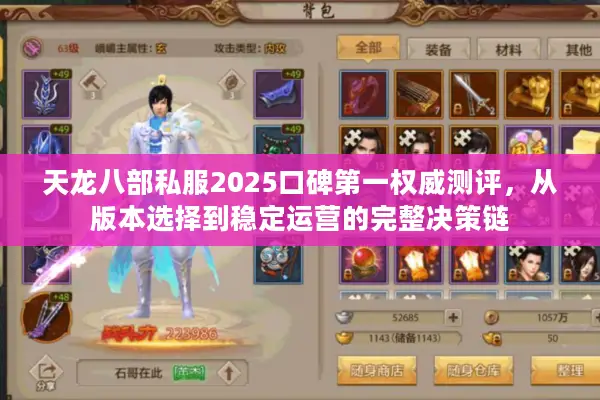 天龙八部私服2025口碑第一权威测评，从版本选择到稳定运营的完整决策链