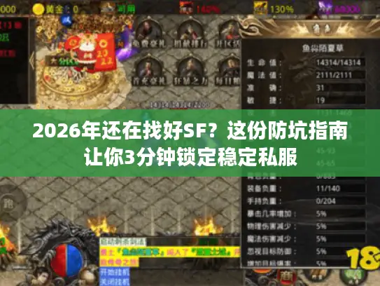 2026年还在找好SF？这份防坑指南让你3分钟锁定稳定私服