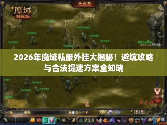 2026年魔域私服外挂大揭秘！避坑攻略与合法提速方案全知晓