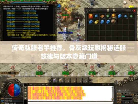 传奇私服老手推荐，骨灰级玩家揭秘选服铁律与版本隐藏门道