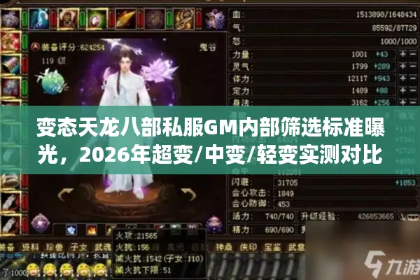 变态天龙八部私服GM内部筛选标准曝光，2026年超变/中变/轻变实测对比