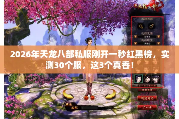 2026年天龙八部私服刚开一秒红黑榜，实测30个服，这3个真香！
