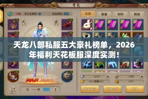 天龙八部私服五大豪礼榜单，2026年福利天花板服深度实测！