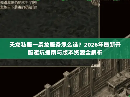 天龙私服一条龙服务怎么选？2026年最新开服避坑指南与版本资源全解析