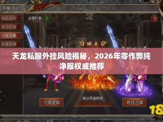 天龙私服外挂风险揭秘，2026年零作弊纯净服权威推荐