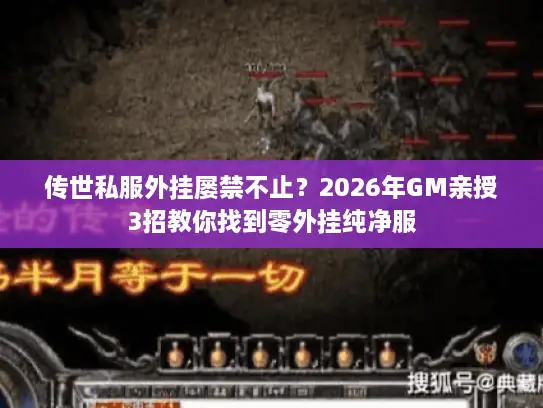 传世私服外挂屡禁不止？2026年GM亲授3招教你找到零外挂纯净服