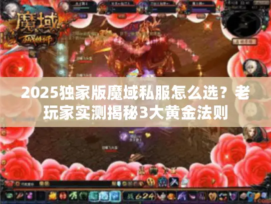 2025独家版魔域私服怎么选？老玩家实测揭秘3大黄金法则