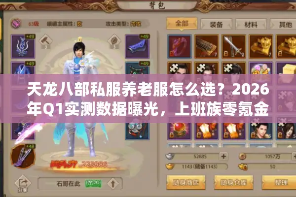 天龙八部私服养老服怎么选？2026年Q1实测数据曝光，上班族零氪金生存指南