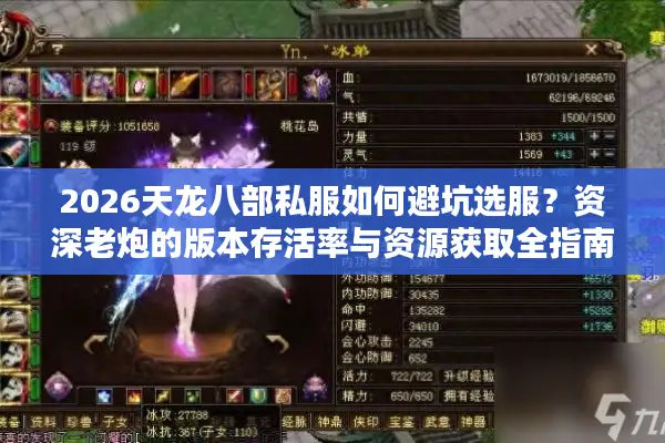 2026天龙八部私服如何避坑选服?资深老炮的版本存活率与资源获取全指南 2026天龙八部私服如何避坑选服?资深老炮的版本存活率与资源获取全指南