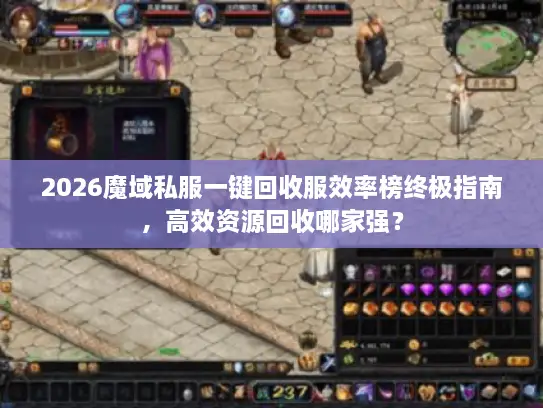 2026魔域私服一键回收服效率榜终极指南，高效资源回收哪家强？
