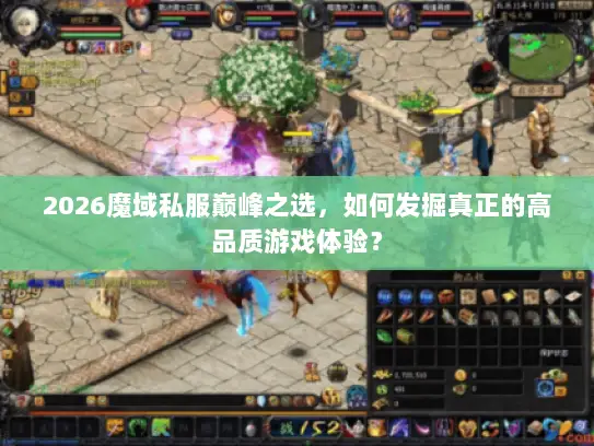 2026魔域私服巅峰之选，如何发掘真正的高品质游戏体验？