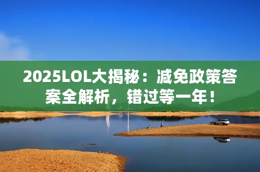 2025LOL大揭秘：减免政策答案全解析，错过等一年！