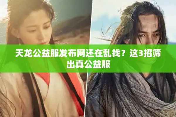 天龙公益服发布网还在乱找？这3招筛出真公益服