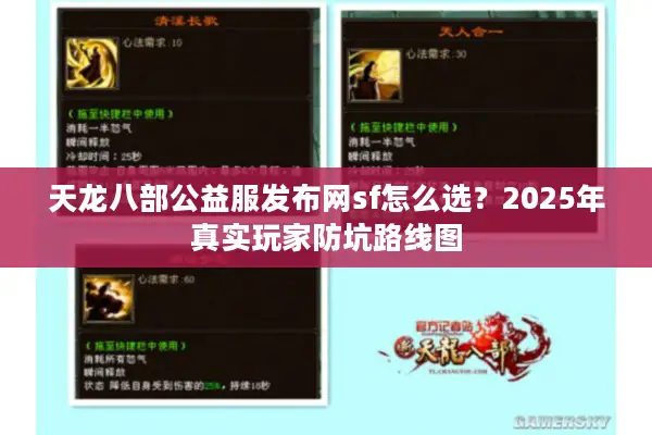 天龙八部公益服发布网sf怎么选?2025年真实玩家防坑路线图 天龙八部公益服发布网sf怎么选?2025年真实玩家防坑路线图