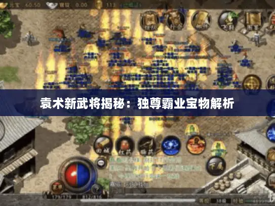 袁术新武将揭秘：独尊霸业宝物解析